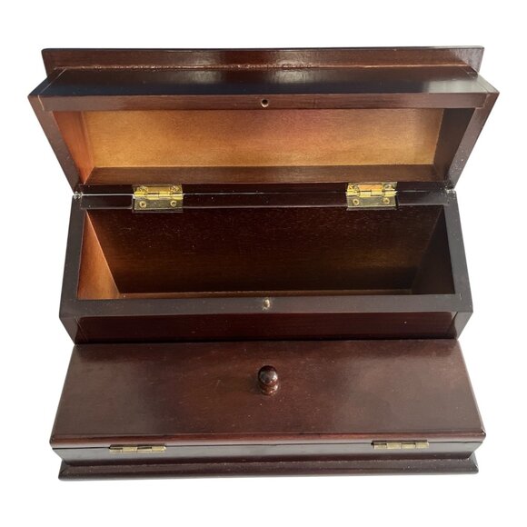 VTG Bombay Company Wooden Step Chest Organizer Box – Made in Taiwan - Picture 3 of 9